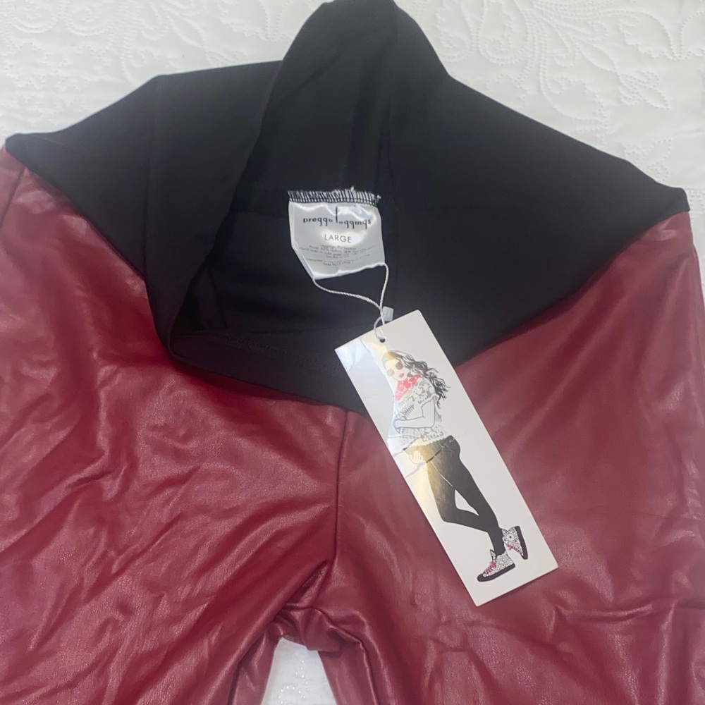 Preggo Women’s Popstar Mamacita Maternity Moto Leggings - Picture 6 of 8